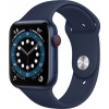 Apple Watch Series 6 GPS + Cellular 44mm Blue Aluminum Case w. Deep Navy Sport B. (M07J3) - зображення 1