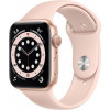 Apple Watch Series 6 GPS 44mm Gold Aluminum Case w. Pink Sand Sport B. (M00E3) - зображення 1