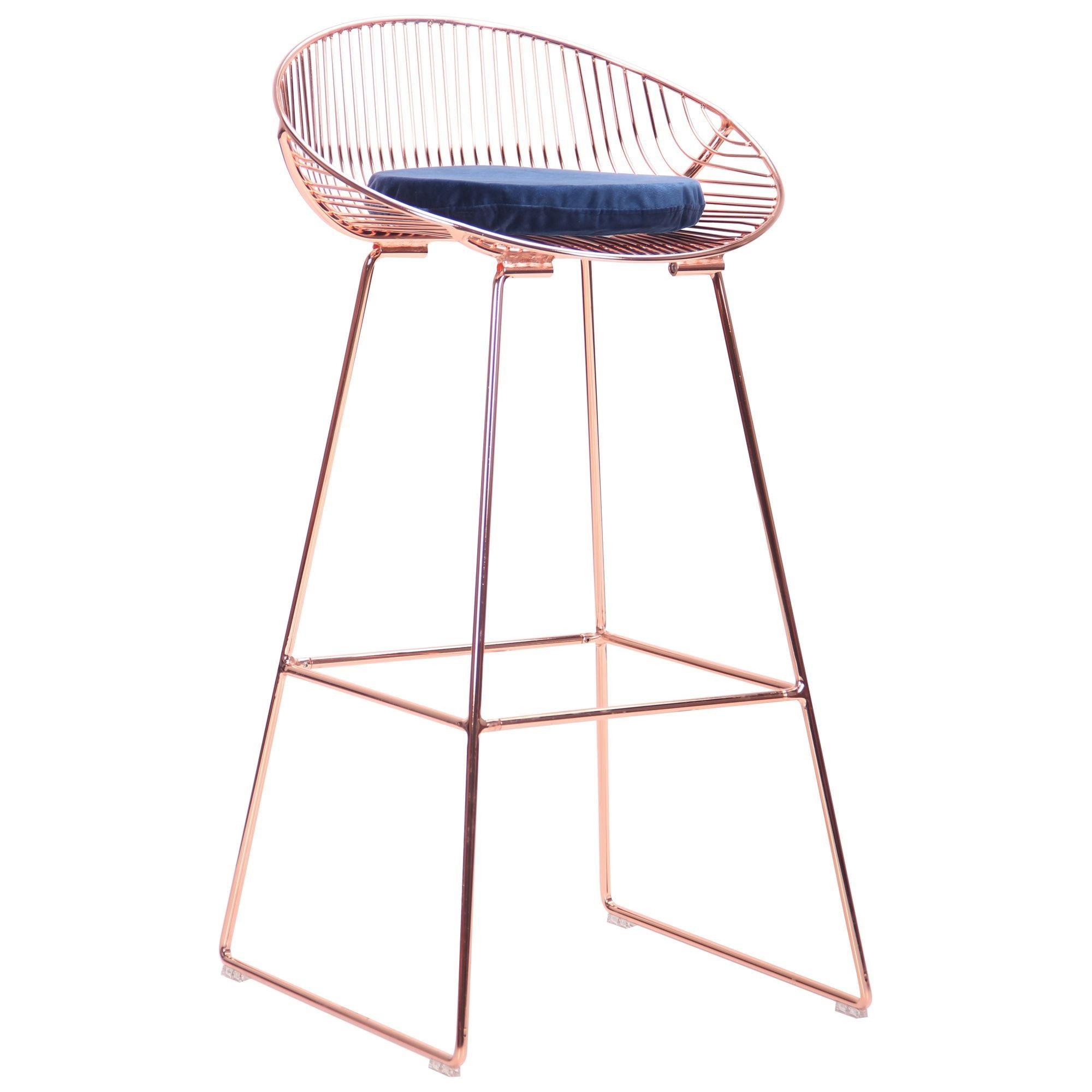 Art Metal Furniture Chik, rose gold, royal blue (545681) - зображення 1