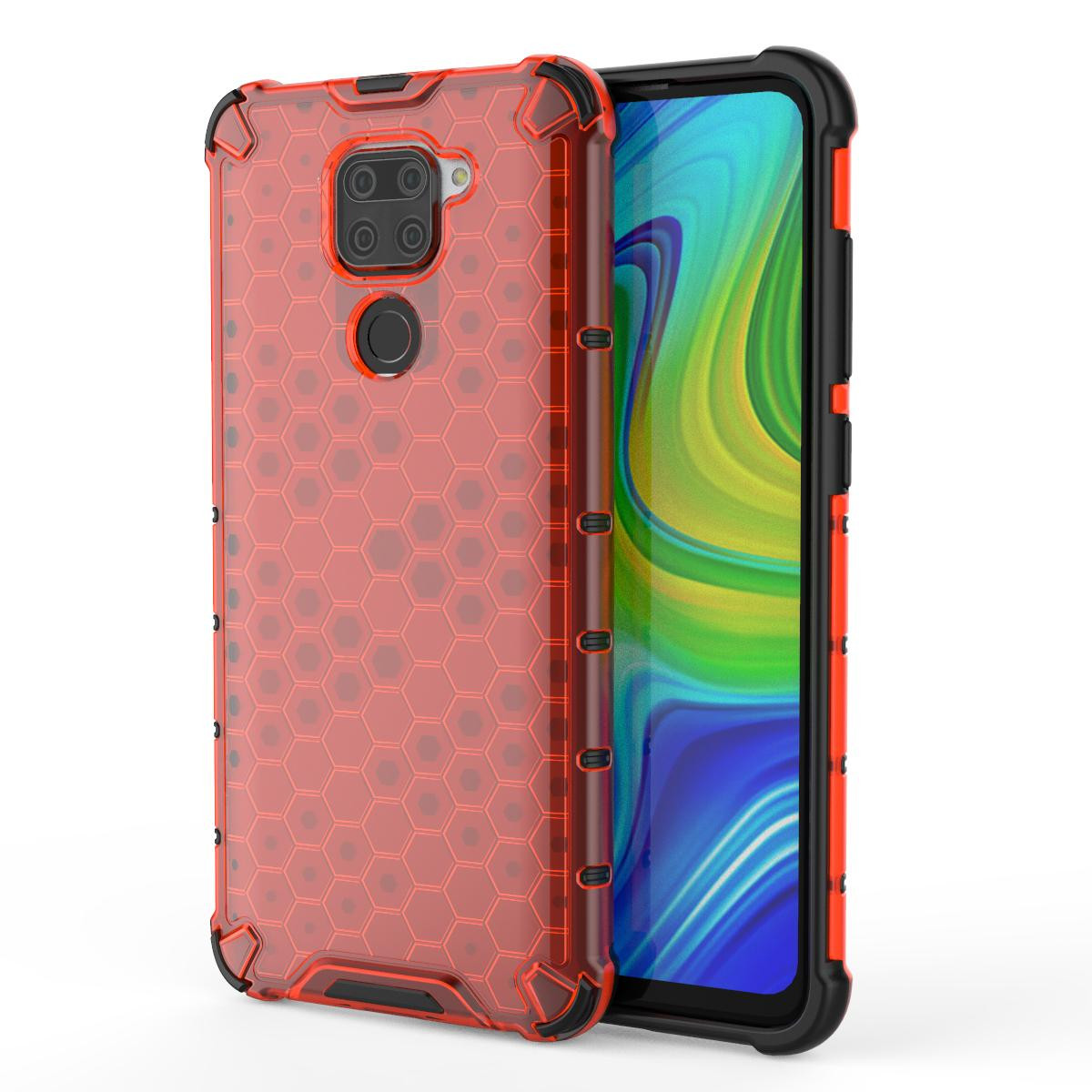 BeCover Honeycomb для Xiaomi Redmi Note 9 / 10X Red (705309) - зображення 1