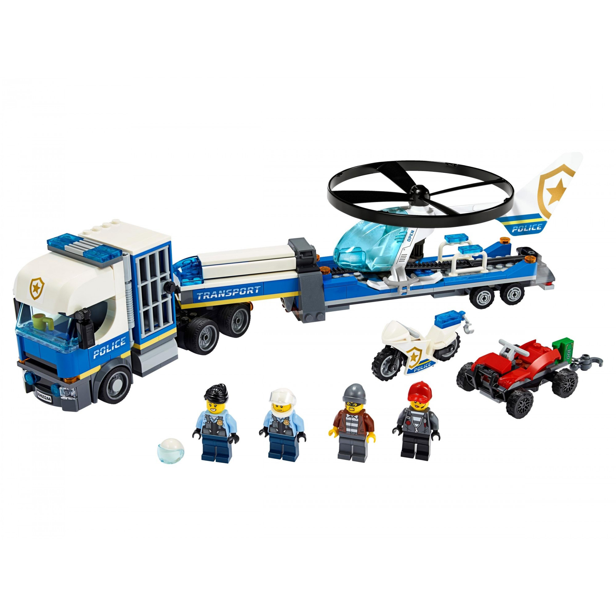LEGO City Перевозка полицейского вертолета (60244) - зображення 1