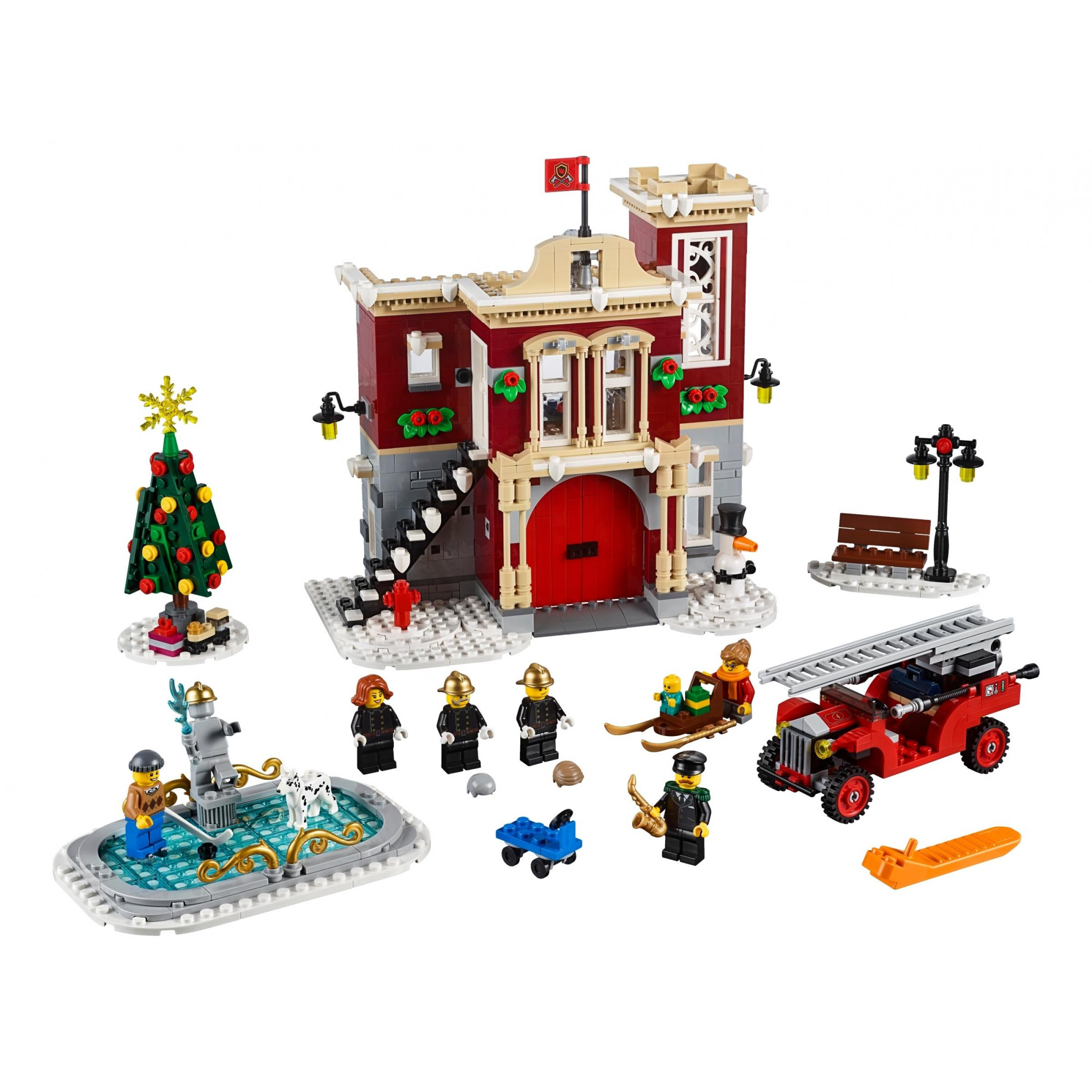 LEGO Creator Новогодняя Пожарная Станция (10263) - зображення 1