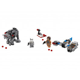 LEGO Star Wars Микроистребитель летающий мотоцикл против Ходуна Первого Ордена (75195)