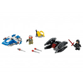LEGO Микроистребители A-Wing vs. TIE Silencer Microfighter (75196)