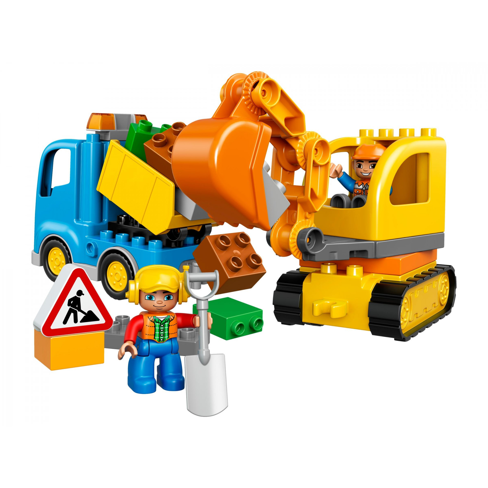 LEGO DUPLO Грузовик и гусеничный экскаватор (10812) - зображення 1