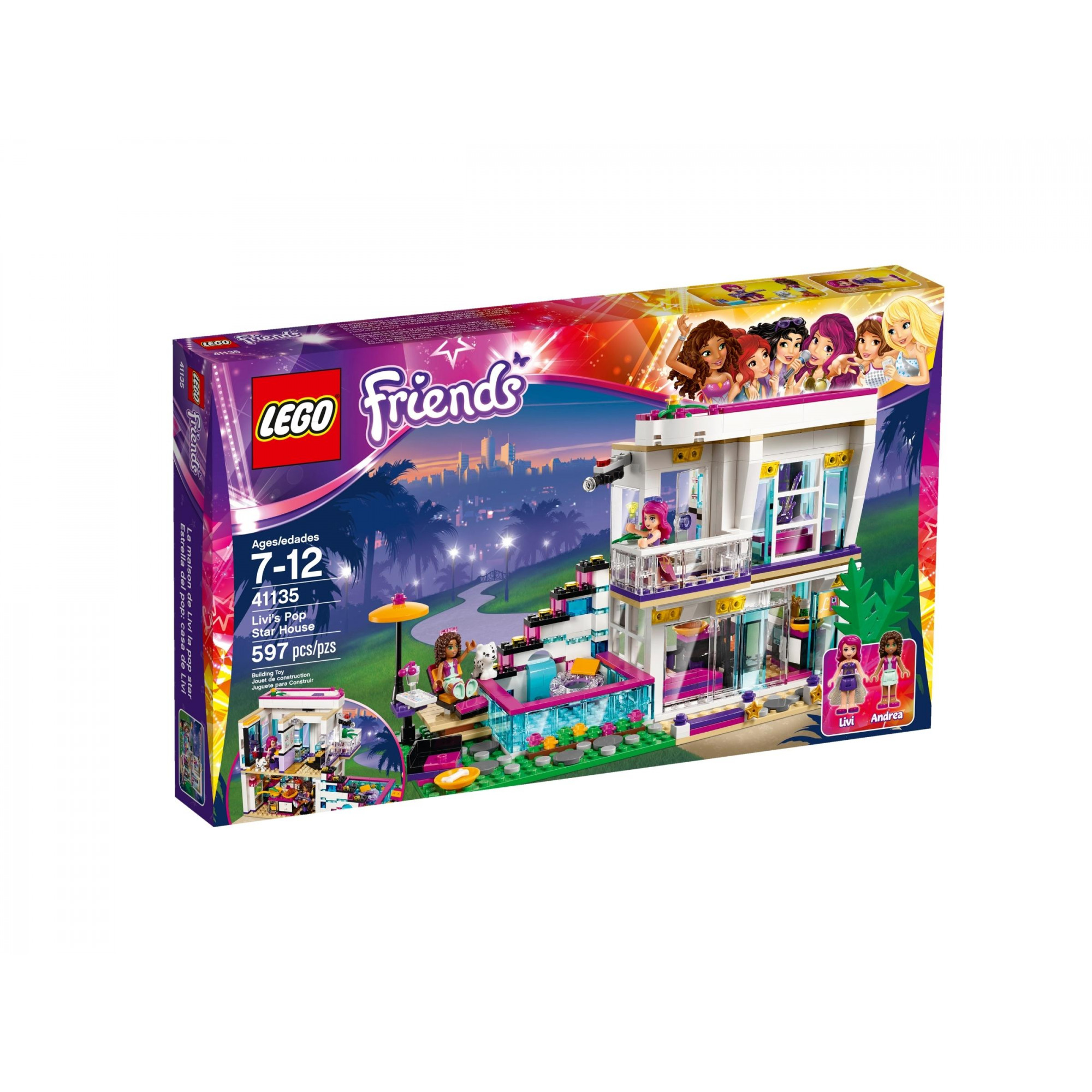 LEGO Friends Поп-звезда: Дом Ливи (41135) купить в интернет-магазине: цены  на блочный конструктор Friends Поп-звезда: Дом Ливи (41135) - отзывы и  обзоры, фото и характеристики. Сравнить предложения в Украине: Киев,  Харьков, Одесса,