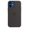 Apple iPhone 12 mini Silicone Case with MagSafe - Black (MHKX3) - зображення 1