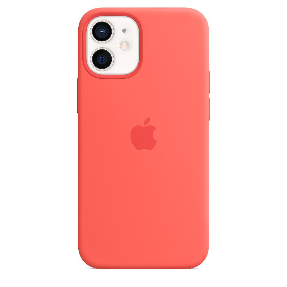 Apple iPhone 12 mini Silicone Case with MagSafe - Pink Citrus (MHKP3)  купить от 615 грн. Сравнить цены на чехол для смартфона iPhone 12 mini  Silicone Case with MagSafe - Pink Citrus (