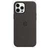 Apple iPhone 12 Pro Max Silicone Case with MagSafe - Black (MHLG3) - зображення 2