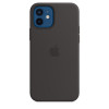 Apple iPhone 12/12 Pro Silicone Case with MagSafe - Black (MHL73) - зображення 1
