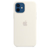 Apple iPhone 12/12 Pro Silicone Case with MagSafe - White (MHL53) - зображення 1