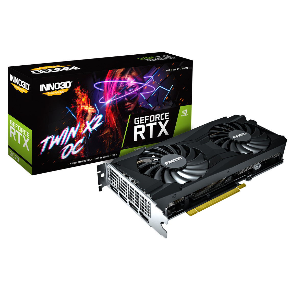 INNO3D GEFORCE RTX 3070 TWIN X2 OC (N30702-08D6X-1710VA32L) - зображення 1