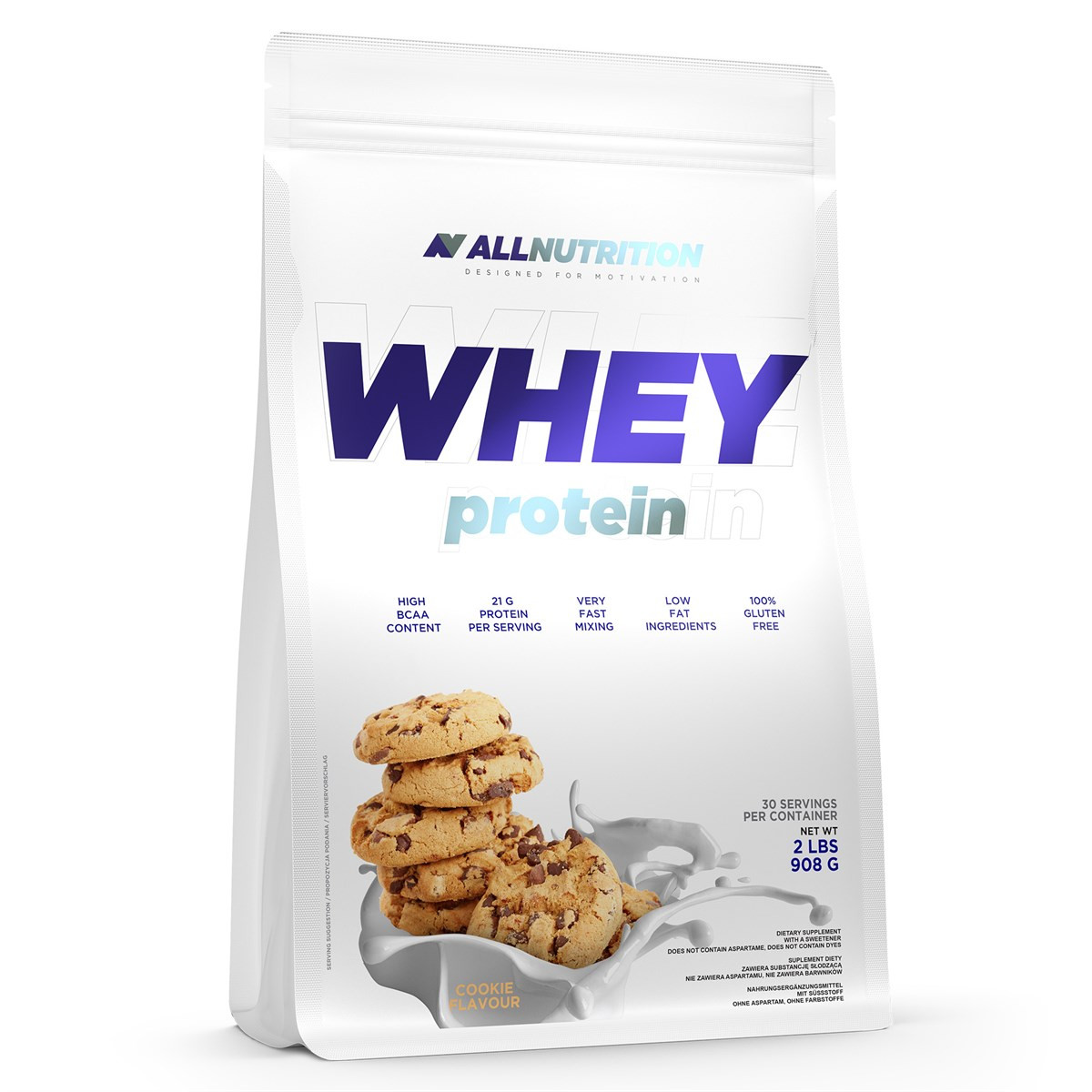AllNutrition Whey Protein 908 g /30 servings/ Raspberry - зображення 1