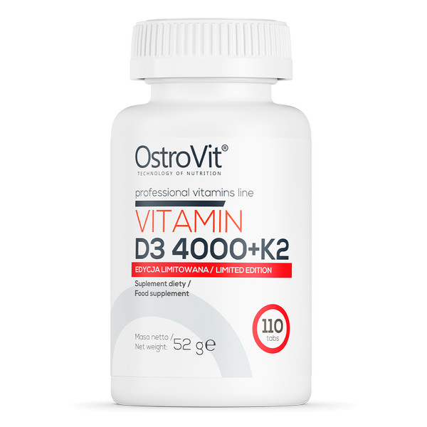 OstroVit Vitamin D3 4000 + K2 Limited Edition 110 tabs - зображення 1