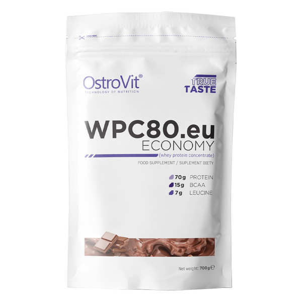 OstroVit Economy WPC80.eu 700 g /23 servings/ Chocolate - зображення 1