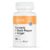 OstroVit Turmeric + Black Pepper + Ginger 90 tabs - зображення 1