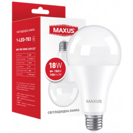 MAXUS LED A80 18W 3000K 220V E27 (1-LED-783)