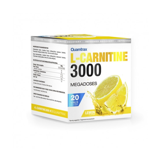 Quamtrax L-Carnitine 3000 20x25 ml Lemon - зображення 1