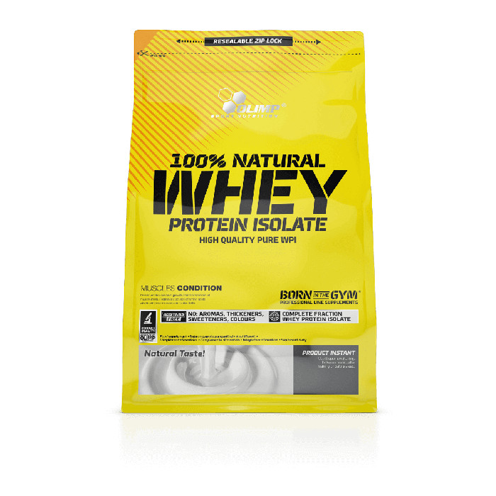 Olimp 100% Natural Whey Protein Isolate 600 g /20 servings/ Natural - зображення 1