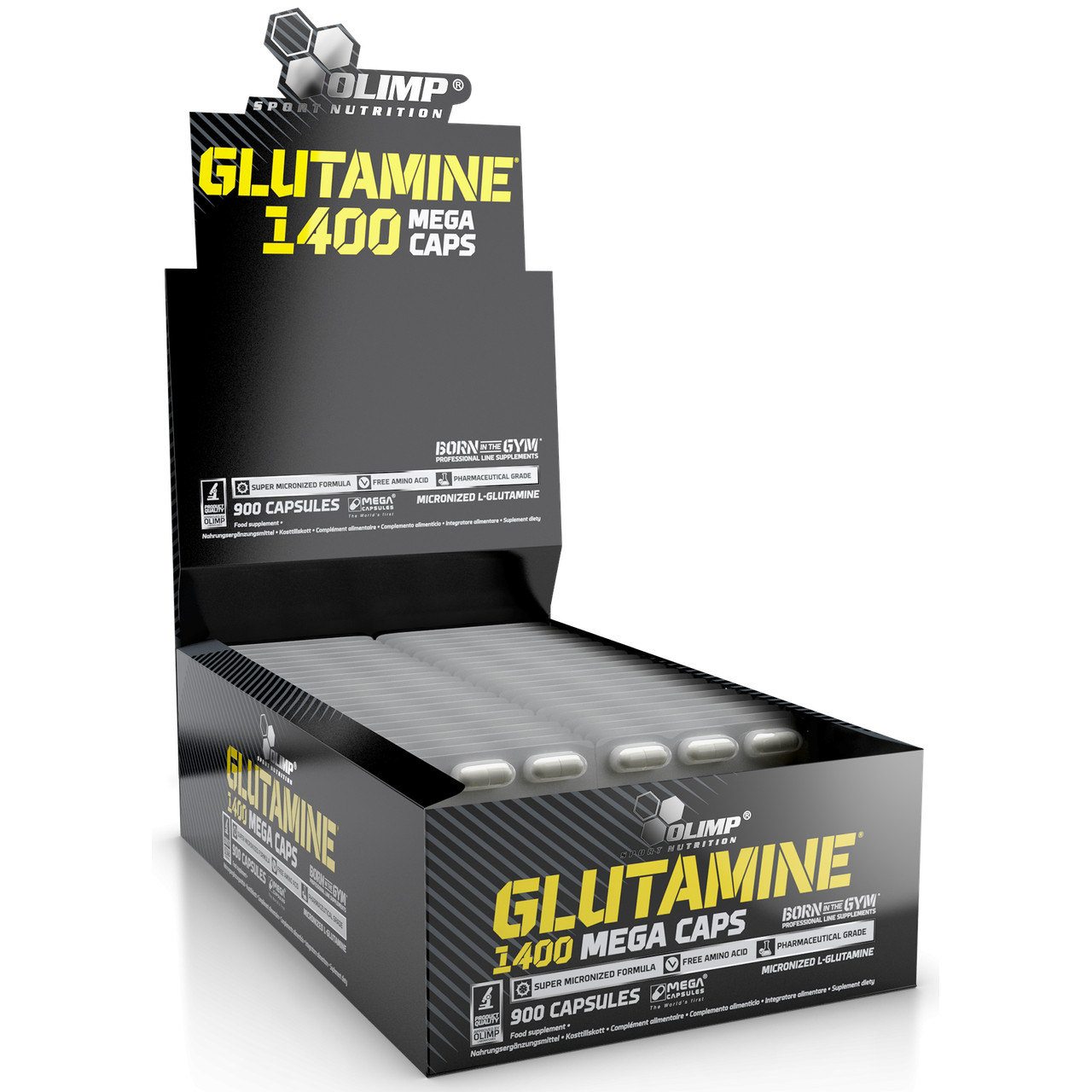 Olimp Glutamine 1400 Mega Caps 900 caps - зображення 1