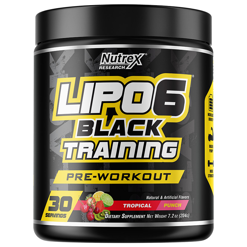 Nutrex Lipo-6 Black Training 204 g /30 servings/ Tropical Punch - зображення 1