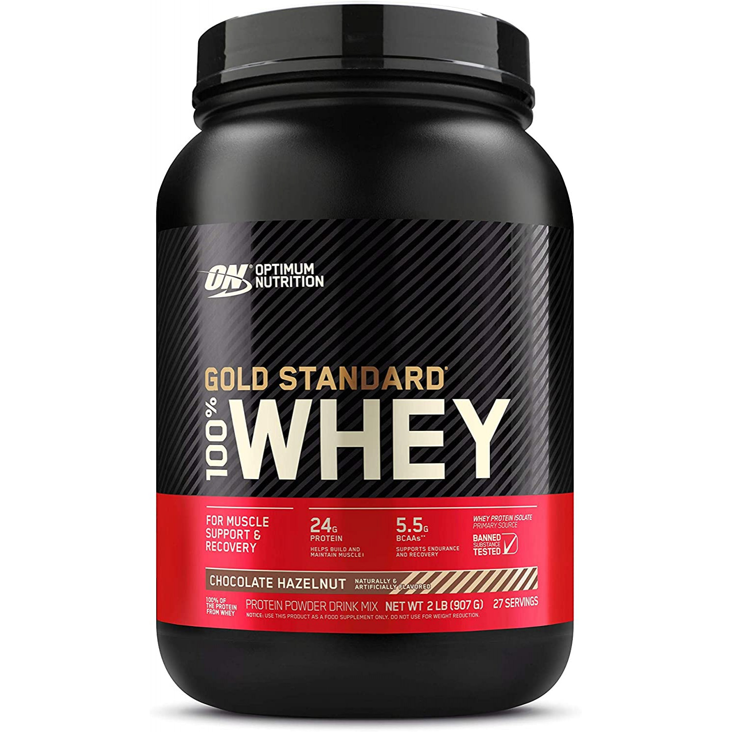 Optimum Nutrition Gold Standard 100% Whey 907 g /27 servings/ Chocolate Hazelnut - зображення 1