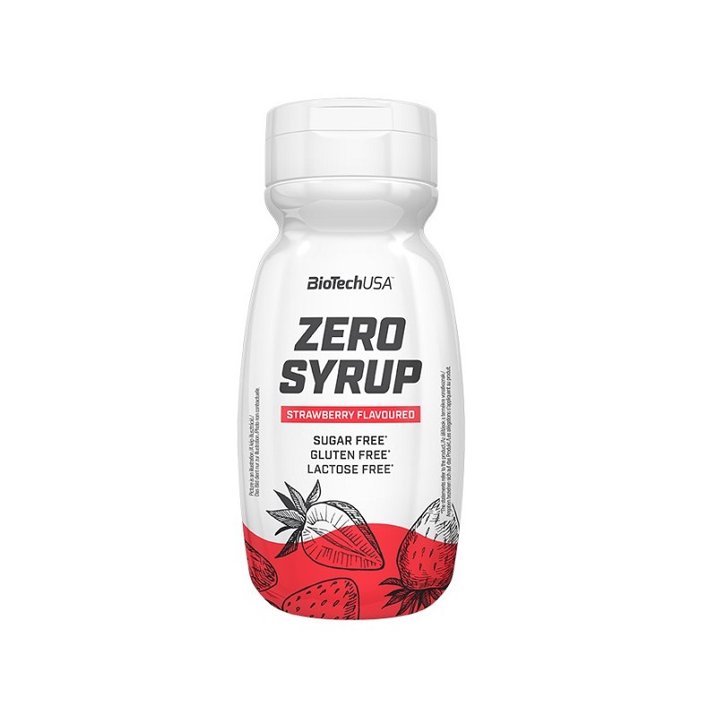 BiotechUSA Zero Syrup 320 ml Strawberry - зображення 1