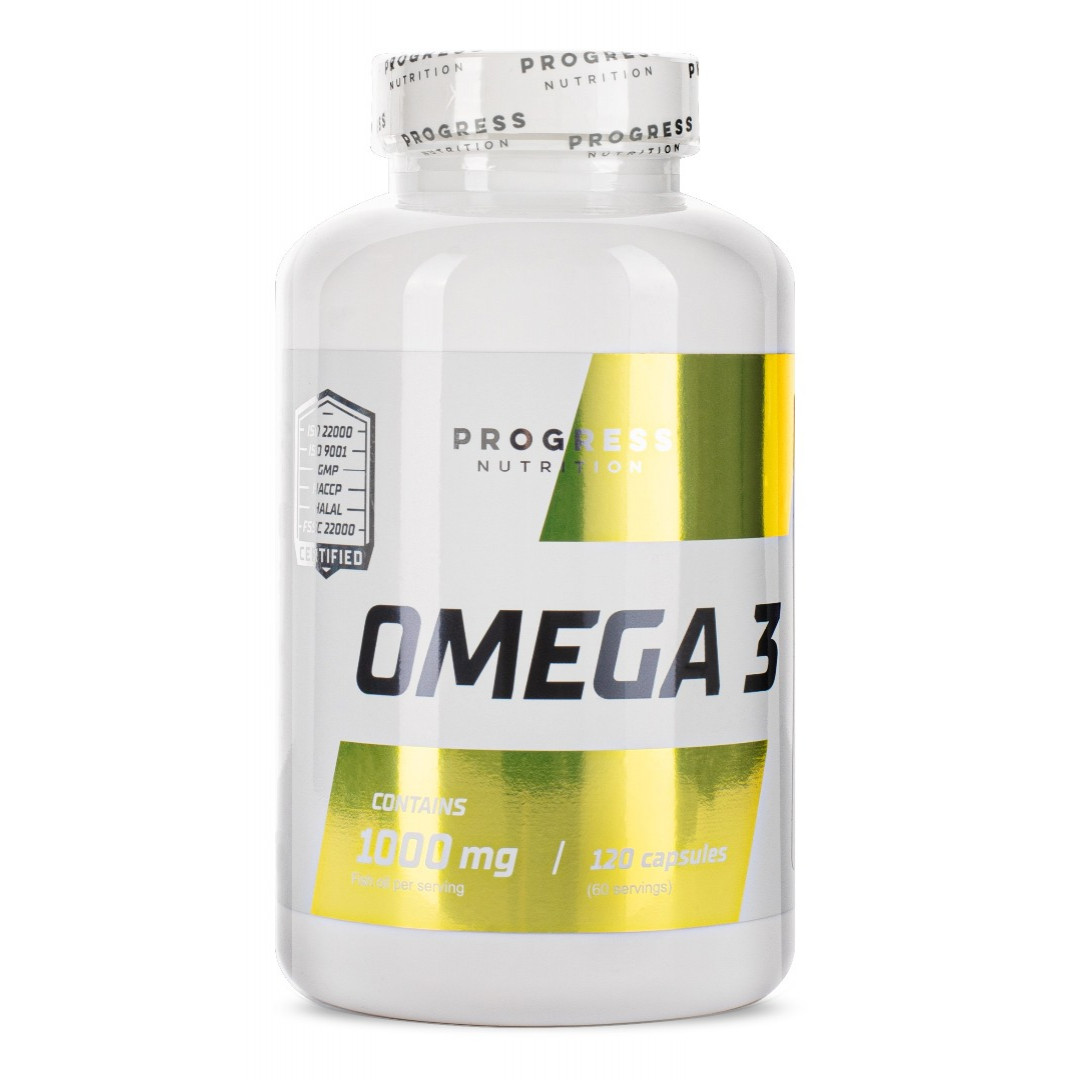 Progress Nutrition Omega 3 1000 mg 120 caps - зображення 1