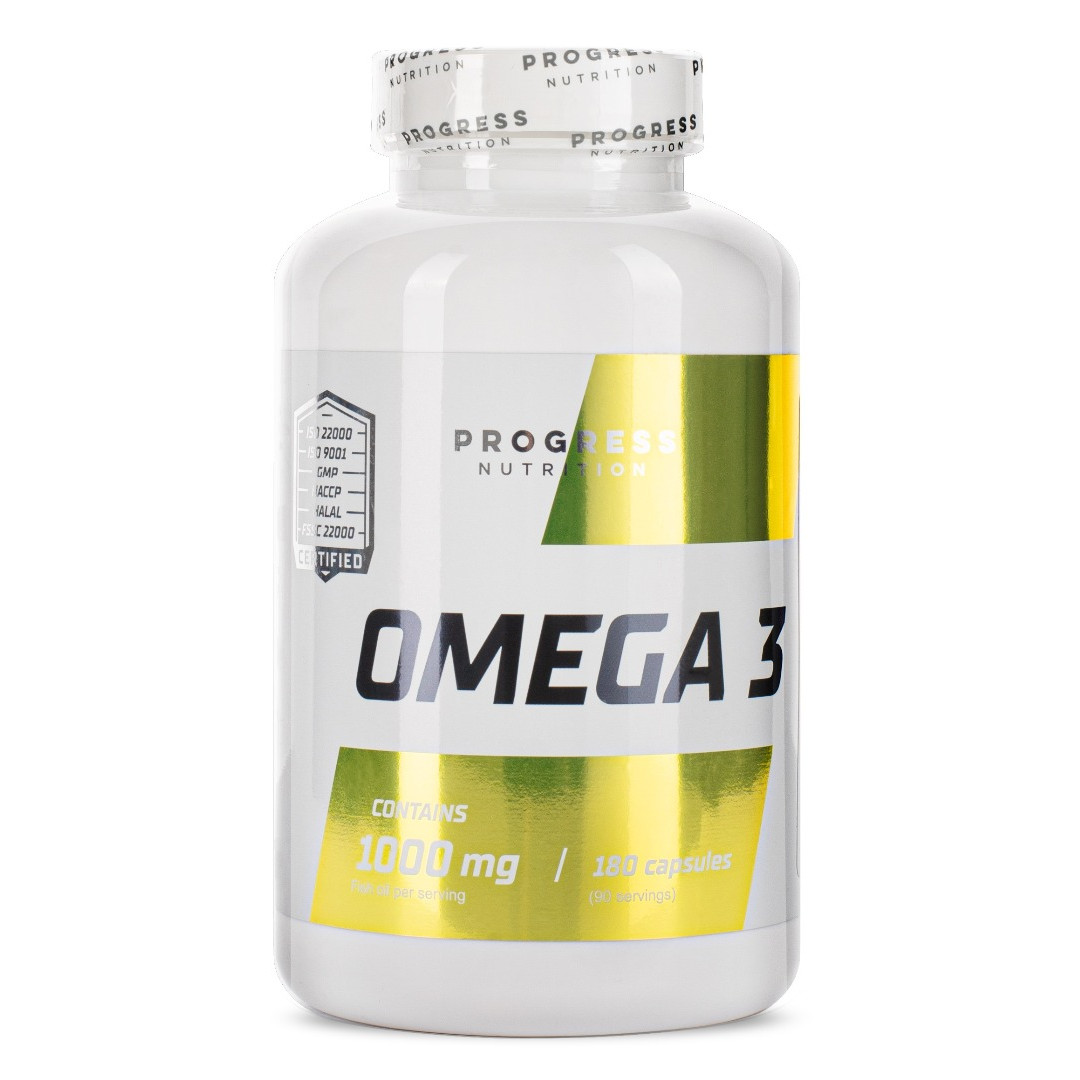Progress Nutrition Omega 3 1000 mg 180 caps - зображення 1