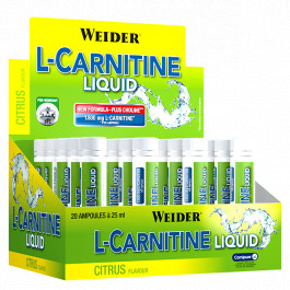 Weider L-Carnitine Liquid 20x25 ml Citrus