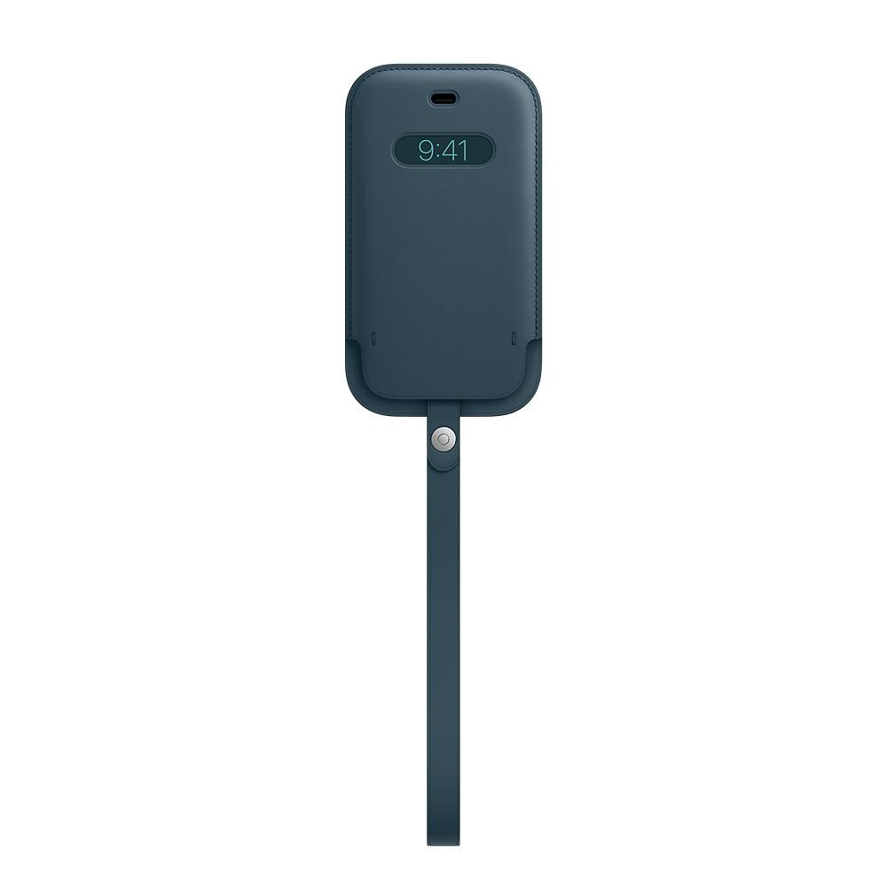 Apple iPhone 12 mini Leather Sleeve with MagSafe - Baltic Blue (MHMQ3) - зображення 1