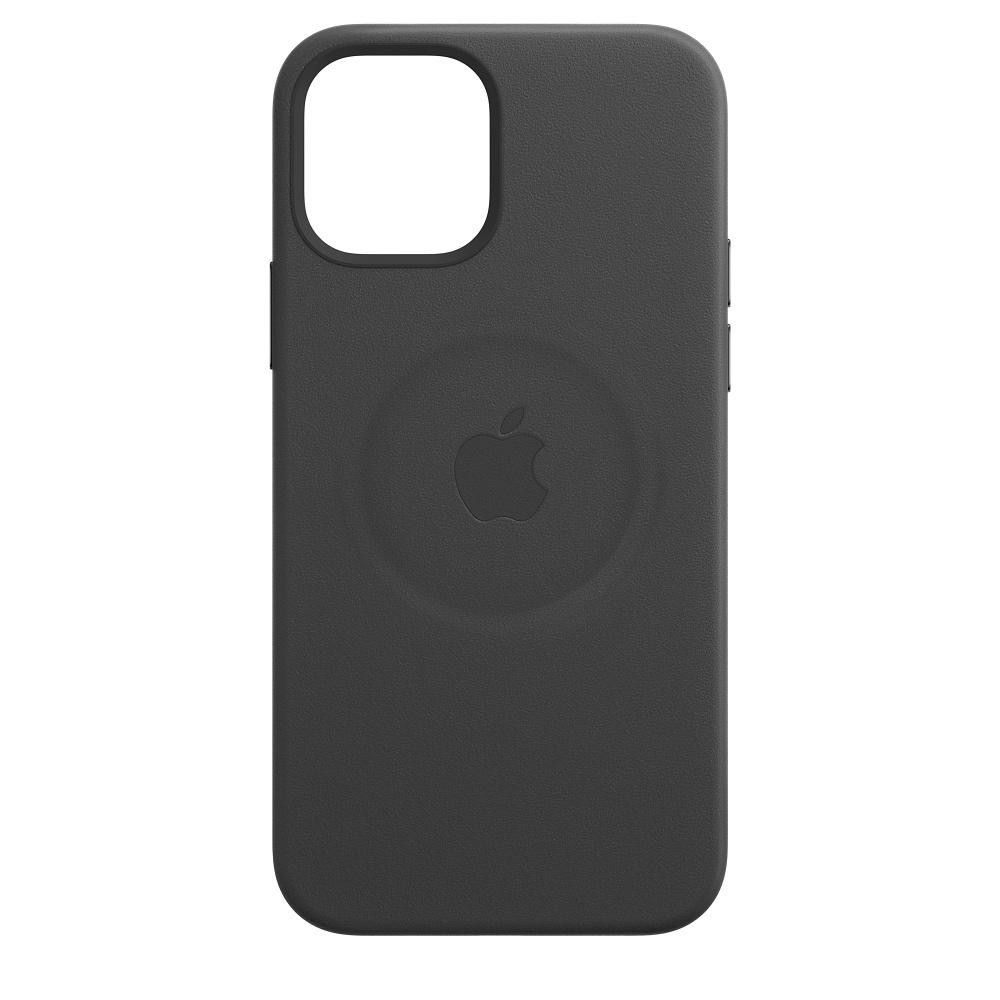 Apple iPhone 12 | 12 Pro Leather Case with MagSafe - Black (MHKG3) - зображення 1