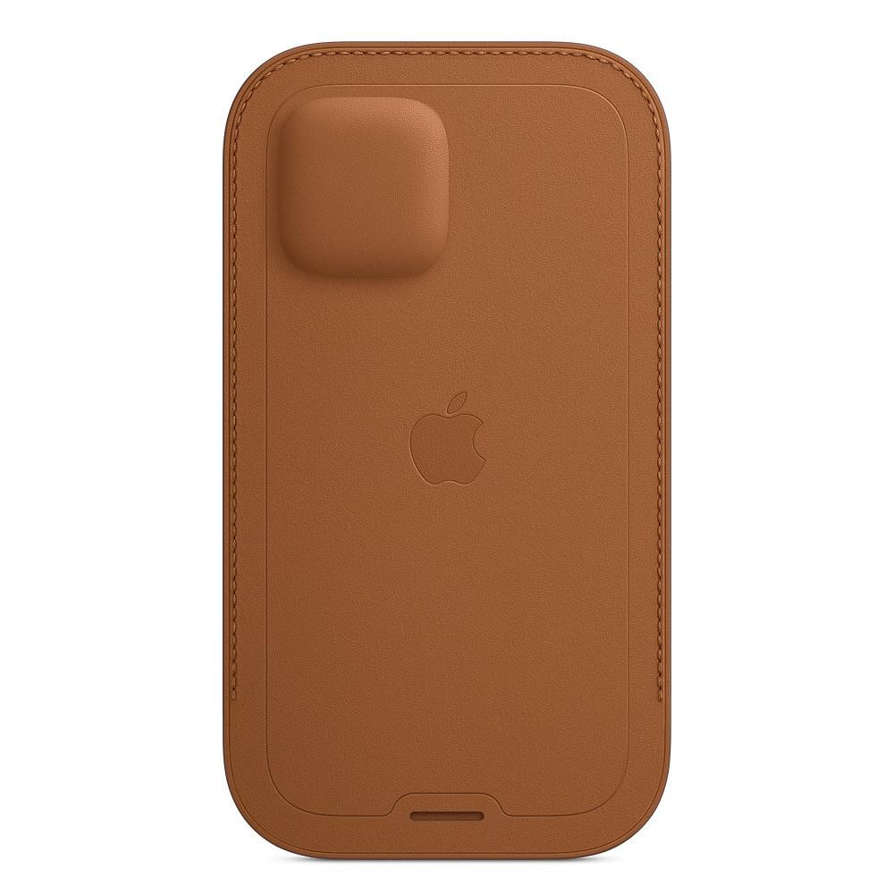 Apple iPhone 12 | 12 Pro Leather Sleeve with MagSafe - Saddle Brown (MHYC3) - зображення 1