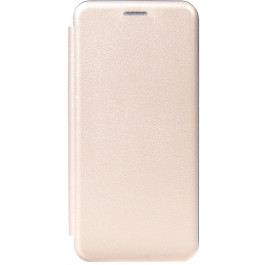 TOTO Book Rounded Leather Case Samsung Galaxy A01 Gold