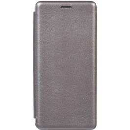   TOTO Book Rounded Leather Case Samsung Galaxy A90 5G Gray