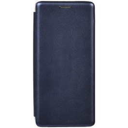   TOTO Book Rounded Leather Case Samsung Galaxy A90 5G Navy Blue