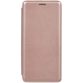 TOTO Book Rounded Leather Case Samsung Galaxy A90 5G Rose Gold
