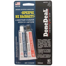 DoneDeal DD6540 4-минутный адгезив «Крепче не бывает» (стальной)