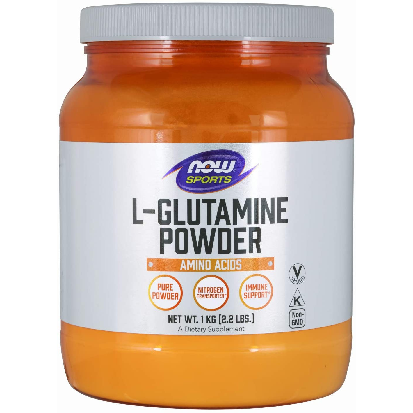 Now L-Glutamine Powder 1000 g /200 servings/ Unflavored - зображення 1