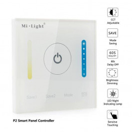 MiLight Настенный пульт ДУ Smart Panel контроллер (цветовая температура) (PL-2)