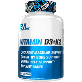   Evlution Nutrition Vitamin D3 + K2 60 caps