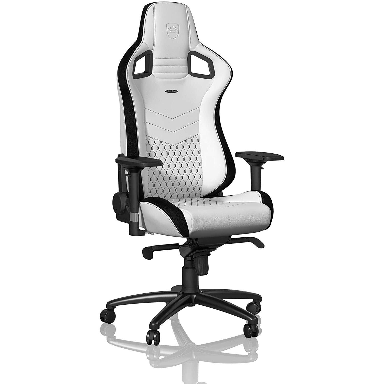 Noblechairs Epic PU leather white/black (NBL-PU-WHT-001) - зображення 1