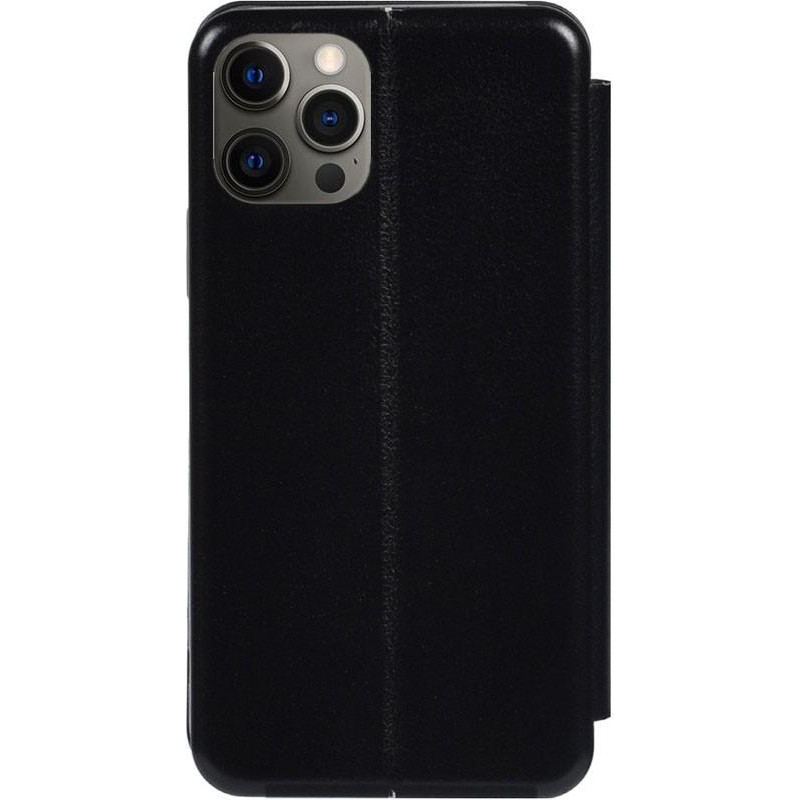 TOTO Book Rounded Leather Case Apple iPhone 12 Pro Max Black - зображення 1