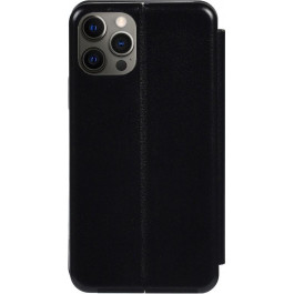 TOTO Book Rounded Leather Case Apple iPhone 12 Pro Max Black