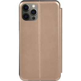 TOTO Book Rounded Leather Case Apple iPhone 12 Pro Max Gold