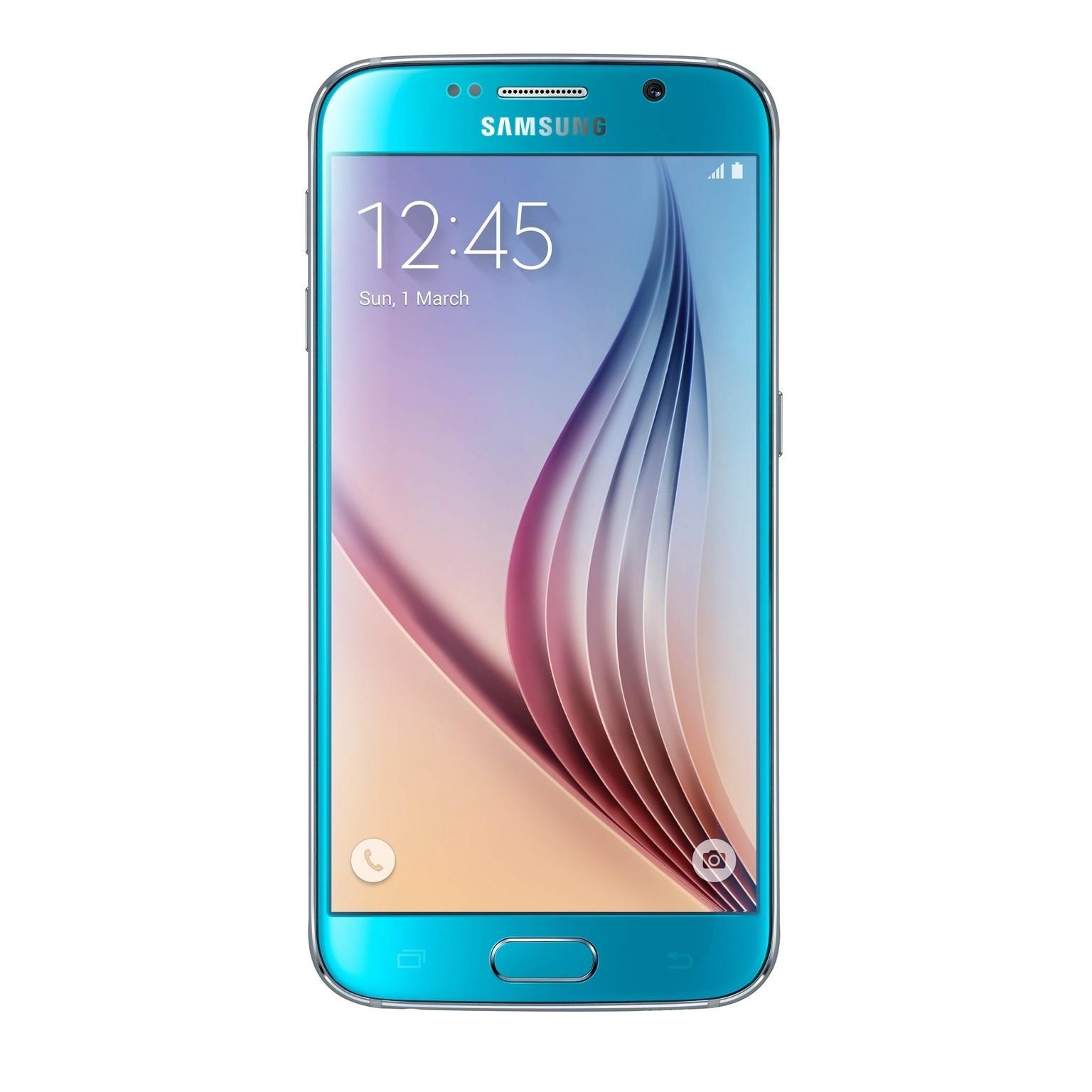 Samsung G920F Galaxy S6 128GB (Blue Topaz) - зображення 1