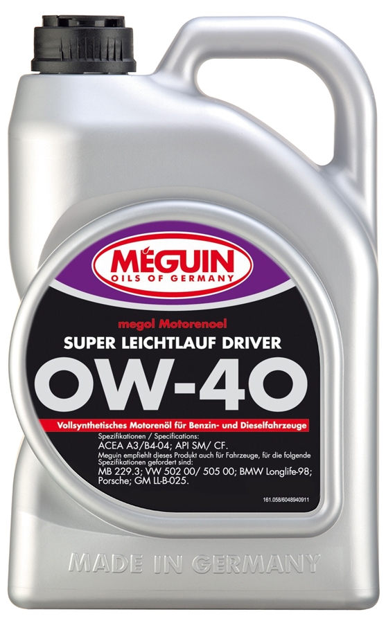 Meguin SUPER LEICHTLAUF DRIVER 0W-40 4л - зображення 1