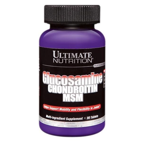 Ultimate Nutrition Glucosamine & Chondroitin & MSM 90 tabs /30 servings/ - зображення 1