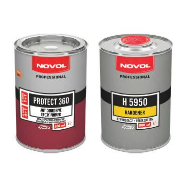 NOVOL Protect 360 Грунт эпоксидный серый 0,8л + 0,8л Отвердитель H5950 (10372) - зображення 1