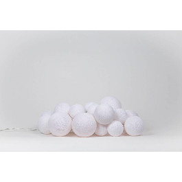 Cotton Ball Lights Гирлянда на 35 шаров 5,5м, White